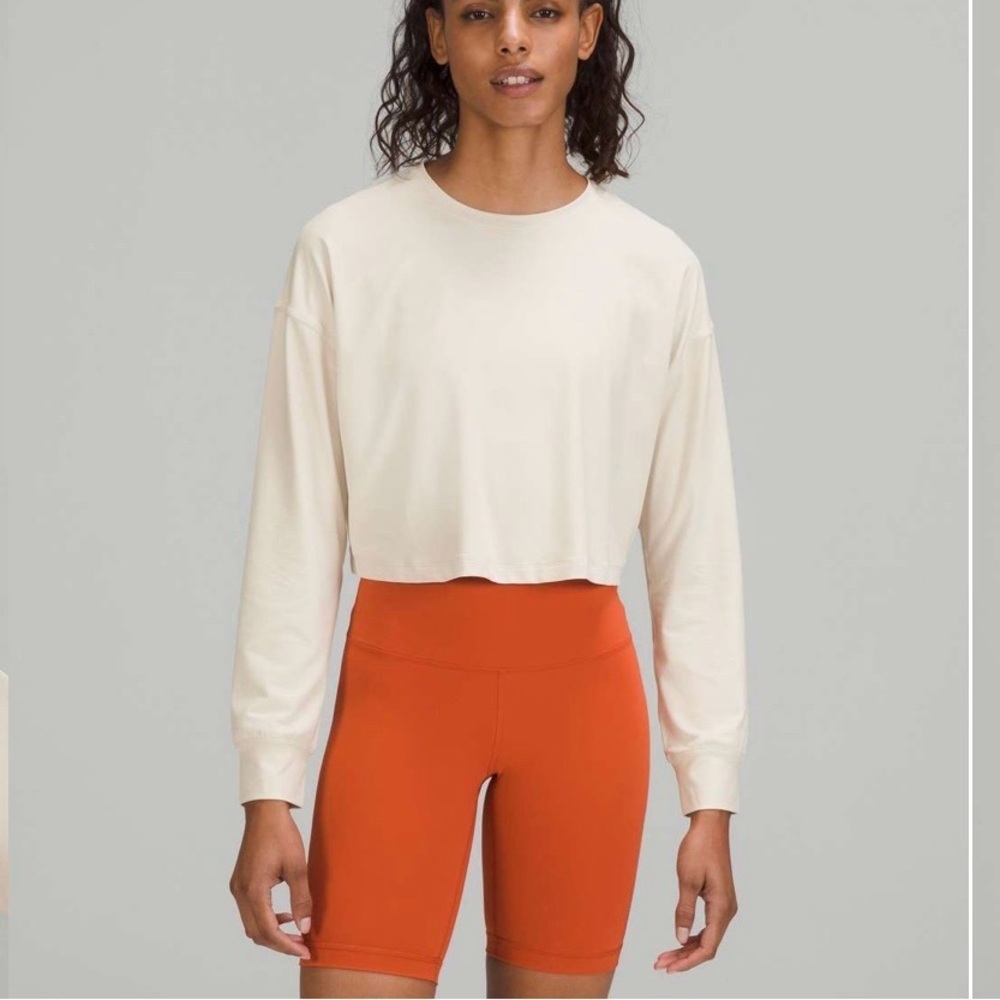 Women’s Lululemon Muscle Love Long Sleeve Top Lightweight  White Opal Size 12